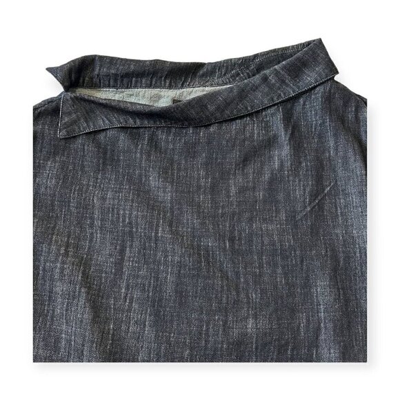 RTA Zaria One-shoulder Denim Blouse In Total Blue, Size XS, - Picture 12 of 16